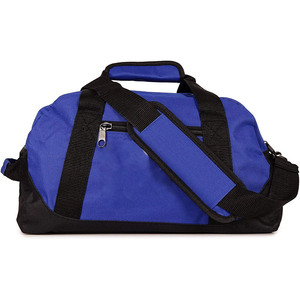 Blue Oxford Sport <b>Duffel</b> <b>Bag</b> with Black Trim Zipper Closure Durable Fitness Travel <b>Bag</b> - Product Image 5
