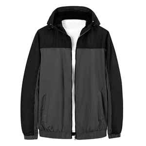 Men's Streetwear Rain Running Jacket Outdoor Sports Nylon Softshell Waterproof Woven <b>Windbreaker</b> for Men Custom Logo Design - Product Image 3