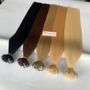 Extensions de cheveux naturels de haute qualité, couleur personnalisée, cheveux vietnamiens bruts, Remy vierges, cuticules alignées, double trame machine, 100g - Product Image 1