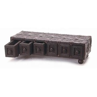 Boîte à bijoux en bois de luxe en gros, écologique, forme carrée, couleurs personnalisables, logo, compatible lave-vaisselle, cadeau décoratif pour la maison