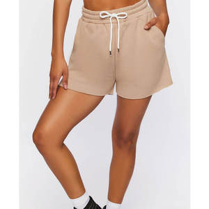Pantalones Cortos Deportivos de Verano para Mujer, Cintura Alta, Bolsillos con Cordón Ajustable, Transpirables, Casuales, con Logotipo Decorativo, para Yoga - Venta al Por Mayor - Product Image 4