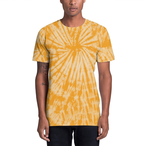T-shirts unisexes personnalisés de haute qualité pour hommes, style streetwear, avec logo sur mesure, imprimé intégral, tie-dye, col rond, vente en gros - Product Image 6