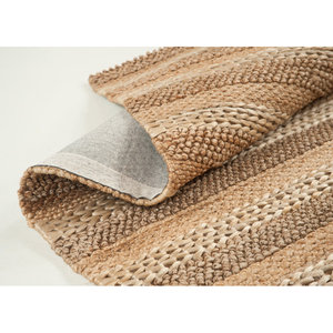 Conjunto de alfombra de interior a rayas geométricas modernas Accesorio decorativo de interior elegante - Product Image 2