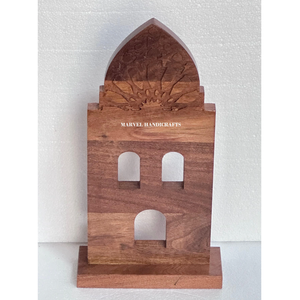 Decoración de Mesa Hecha a Mano con Forma de Mezquita de Madera |   Adorno para el Hogar de Arquitectura Islámica, Regalo Festivo para Ramadán |   Mejor Calidad - Product Image 2
