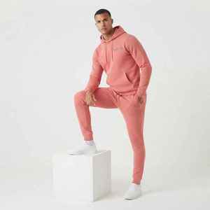 Survêtement personnalisé pour homme, couleur unie, coupe décontractée, longueur intégrale, avec cordon de serrage et poches, léger, anti-boulochage, design 2-en-1 - Product Image 4
