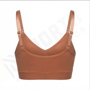 Femmes grande taille sans couture sous-vêtements de maternité soutien-gorge détachable sans fil allaitement Sport soutien-gorge Logo avant pour Fitness allaitement - Product Image 3