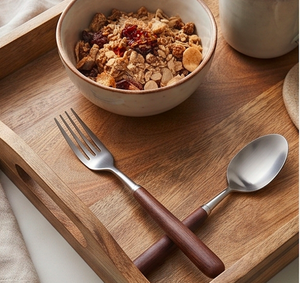 Modern Wooden Handle <b>Steak</b> <b>Knife</b> Matte Polish Stainless Steel Minimalist Design For Tableware Use And Restaurant Use - Product Image 6