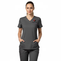 Ensemble de blouses médicales d'hôpital respirant et léger, uniforme d'infirmière unisexe en jersey de mélange de coton, vêtements de travail, approvisionnement en gros