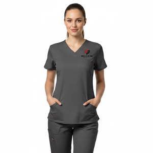 Conjunto de Uniformes Médicos Transpirables y Ligeros Unisex para Hospital, Uniformes de Enfermería de Mezcla de Algodón, Ropa de Trabajo, Suministro al por Mayor - Product Image 5