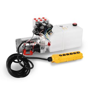 Unité hydraulique à solénoïde double action 12V DC de 6 quarts avec réservoir en plastique - Product Image 5