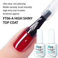 XGM NAILS Marque Privée Top Coat Sans Résidu Base Coat Vernis à Ongles Gel 15ml Manucure Esmalte Semi-Permanent Vernis Gel