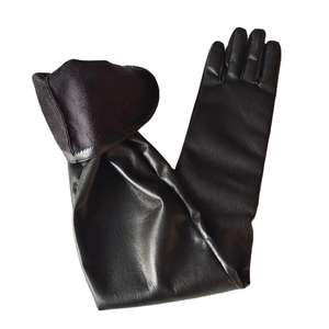 Guantes Largos de Cuero Elegantes para Mujer, Guantes Clásicos de Ópera para Bodas y Fiestas - Product Image 3