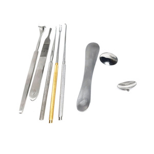 PISSCO Chalazion Curette Set Ophthalmic Curette Set Chalazion Surgical Set Eye Surgery Curette Set Eyelid Surgery <b>Instrument</b> Set - Product Image 1