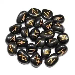 Natural Amethyst Rune Stone Set <b>Engraved</b> Crystal Divination <b>Tools</b> for Reiki Meditation Healing Spiritual Gifts Irregular - Product Image 6