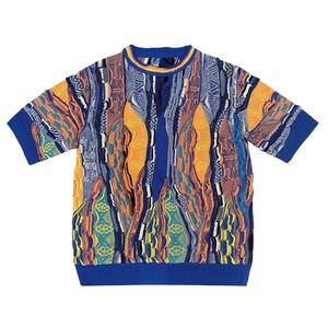 Camiseta de Verano 2026 OEM para Hombre, Bordada, Lavada, Desteñida, 100% Algodón, Cuello Redondo, Manga Corta, Transpirable y Ecológica - Product Image 1