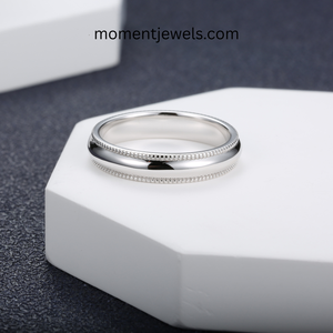 Anillo de Boda de Titanio con Baño de Zinc Negro, Diseño Flamingo, 3.6 mm de Ancho, Joyería Unisex para Aniversario, Personalizable - Product Image 2
