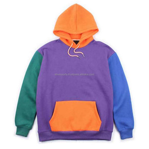 เสื้อฮู้ดผ้าฝ้ายเทอร์รี่โอเวอร์ไซส์สำหรับผู้ชายเสื้อผ้าแนวสตรีทขนแกะหนาเปิดไหล่ถักแบบเรียบพิมพ์ลาย - Product Image 4