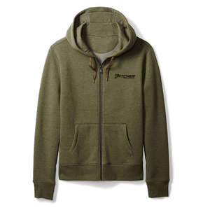 Sweat-shirts à capuche zippés pour hommes, coupe athlétique, matière extensible, fermeture éclair intégrale, confortables pour la salle de sport et les activités de plein air - Product Image 1