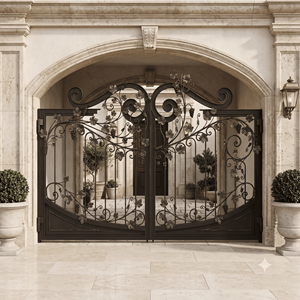 Puerta de Hierro Forjado Resistente a la Oxidación, Galvanizada en Caliente de Alta Calidad, Recubierta de Vinilo, Fácil de Montar, Ecológica y Personalizable - Product Image 2