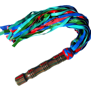 Fouet flexible avec pompons lisses et poignée antidérapante pour taquiner et frapper, crée des sensations électrifiantes - Produits équestres - Product Image 6