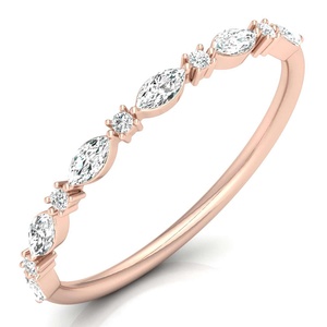 แหวนเพชรชุบทองโรสโกลด์สีเหลืองสีขาวตกแต่งตามสั่งสินค้าแฮนด์เมดยอดนิยมคอลเลกชันที่ดีที่สุด2025ห้องปฏิบัติการ - Product Image 2