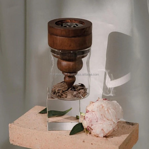 Brûleur d'encens acrylique en bois de conception moderne Mabkhar pour les cadeaux arabes d'eid Ramadan - Product Image 5