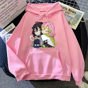 เสื้อฮู้ดผู้หญิงคุณภาพดีรุ่นใหม่สำหรับฤดูใบไม้ร่วงและฤดูหนาว ลายอนิเมะ แฟชั่นเสื้อฮู้ดพิมพ์ลายแขนยาวสำหรับผู้หญิง สวมใส่กลางแจ้ง รับสกรีนโลโก้ - Product Image 6