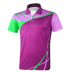 เสื้อโปโลคริกเก็ตพิมพ์ลายตามสั่ง เสื้อกีฬาระบายอากาศ ชุดทีมสำหรับผู้ชาย - Product Image 2