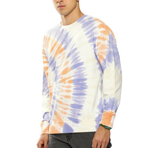 Sudaderas con capucha de alta resistencia, corte regular, peso pesado, duraderas, nuevo diseño, para hombre, con cuello redondo, estilo tie-dye, cómodas. - Product Image 1