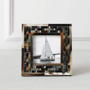 Modern Brown & <b>Black</b> Modern Pattern Bone Horn Photo <b>Frame</b> Handicraft Decor Bone Horn Photo <b>Frame</b> Best Quality Horn Photo <b>Frame</b> - Product Image 5