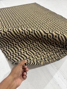 Handmade Geometric Wool <b>Rug</b> Black Beige Handwoven Wool Area <b>Rug</b> <b>Boho</b> Tribal Carpet for Home Decor - Product Image 1