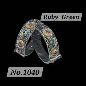 Affordable Oxidized <b>Bangles</b> Unique Silver Plated Chudiya for Girls Bracelet Adjustable Handmade Bulk Product - Product Image 5