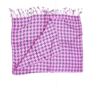 Women's Classic <b>Black</b> White Houndstooth Scarf Shawl Elegant Warm Soft Cozy Fashion <b>Wrap</b> Winter Neck Stole Timeless Stylish Plaid - Product Image 5