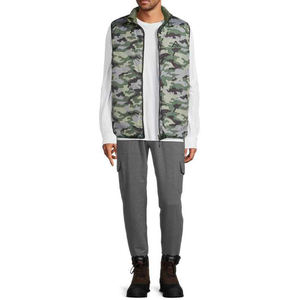 Chaleco acolchado unisex para exteriores, chaqueta sin mangas para hombre, abrigo de invierno, chaqueta de burbujas para hombre, venta al por mayor. - Product Image 2