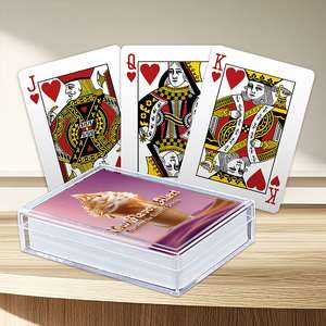 ไพ่ครอบครัวแบบกำหนดเอง-กระดาษผิวเรียบ 310 แกรม 54 ใบ ขนาดโป๊กเกอร์ ในกล่องพลาสติก P302-สินค้าใหม่เปิดตัวแล้ว - Product Image 4