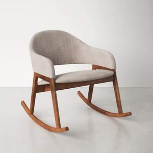 Silla Mecedora de Madera de Teca Sólida de Alta Calidad Ecológica, Colección 2026 de Tendencias para la Vida al Aire Libre Sostenible - Product Image 1