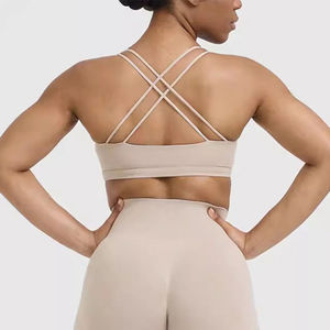 Sujetador deportivo de alto soporte para mujer, tipo racerback, tallas grandes, transpirable, ligero, para yoga y fitness, de Spandex/Nylon, con opción frontal personalizable - Product Image 3