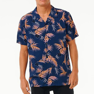 Chemise hawaïenne pour homme à manches courtes, imprimé tropical décontracté, chemise hawaïenne personnalisée pour homme, chemises de plage décontractées imprimées - Product Image 1
