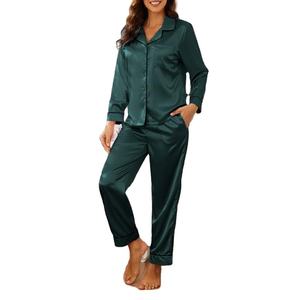 Conjunto de Pijamas Térmicos de Algodón Premium para Mujer, Satén de Seda, Velour, Nueva Moda, Ropa de Dormir, Manga Larga, Ajuste Cómodo - Product Image 3