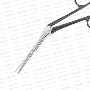 Ciseaux chirurgicaux angulaires dentelés Knight 18 cm en acier inoxydable pour les procédures sur les turbinés nasaux et le cartilage par Vaslcare - Product Image 3