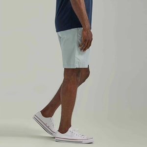 Shorts Bermuda en Coton Oxford Gris Clair pour Homme avec Poches, Fermeture Boutonnée, Style Décontracté, Taille Mi-Haute, Tissu Respirant - Product Image 3