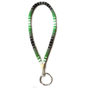 Cordones de mano y correas para llaves de 9 pulgadas con cuentas de semillas de colores y diseño - Product Image 4