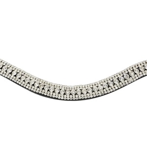 Bride en cuir faite à la main pour chevaux, ornée de cristaux et pierres, pour course hippique, bandeau frontal, vente en gros, fabricant et fournisseur indien - Product Image 3