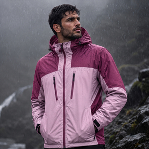 Veste imperméable coupe-vent pour homme, vente en gros d'usine, veste de pluie respirante pour homme, logo OEM, vestes d'extérieur - Product Image 6