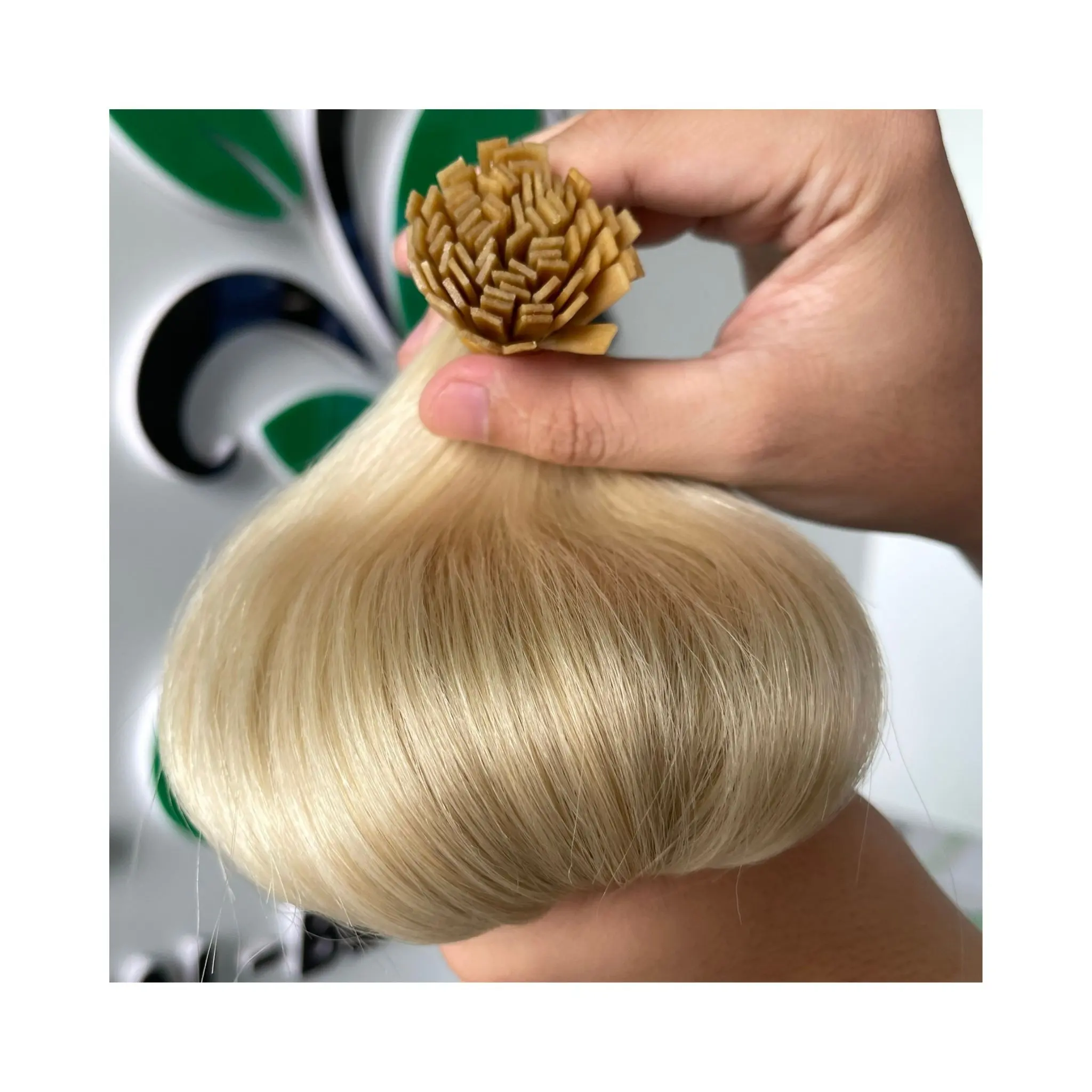 Keratin Human Hair Extension Wholesale Vendor Flat Tip 60 Color Natural Straight Double Drawn Hot Summer 2022