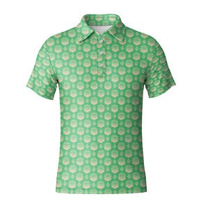 Polo de Golf Premium para Hombre con Diseño Floral Retro, Material Suave y Elástico, Polo de Manga Corta de Alto Rendimiento para Vestimenta - Product Image 6