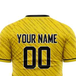 Custom Soccer Jersey Adult Football Shirt 100% Polyester Breathable Quick Dry V Neck Short Sleeve Match Kit - Product Image 2