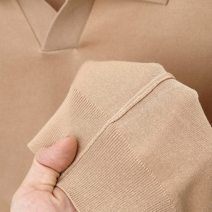 Camiseta Polo de Manga Corta con Cuello en V para Hombre, Ecológica, de Spandex/Poliéster, 220g, de Buena Calidad, Casual, Venta al Por Mayor/Personalizada de Fábrica - Product Image 5
