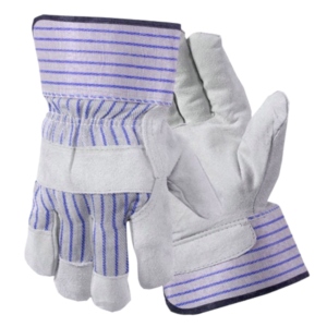 Guantes de Trabajo Reforzados de Cuero Vacuno de Larga Duración, Guantes de Seguridad Industriales Resistentes al Calor con Puño Reforzado de Goma - Product Image 2