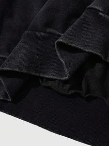 เสื้อฮู้ดดี้โอเวอร์ไซส์สำหรับผู้ชาย เสื้อผ้าออกกำลังกาย สตรีทแวร์ เสื้อผ้าลำลอง เนื้อผ้าหนา เสื้อฮู้ดดี้แบบสวมหัว พรีเมียม ใส่สบายในฤดูหนาว - Product Image 5